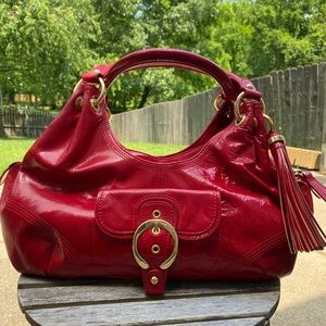 Perlina Red Shoulder Bag